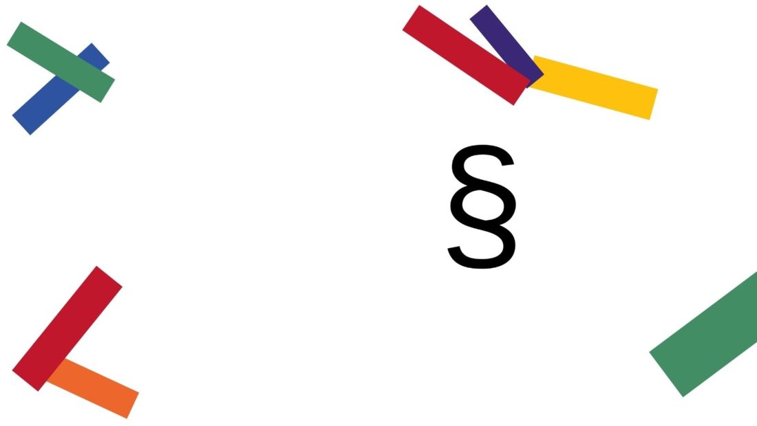 Logo og paragraftegn