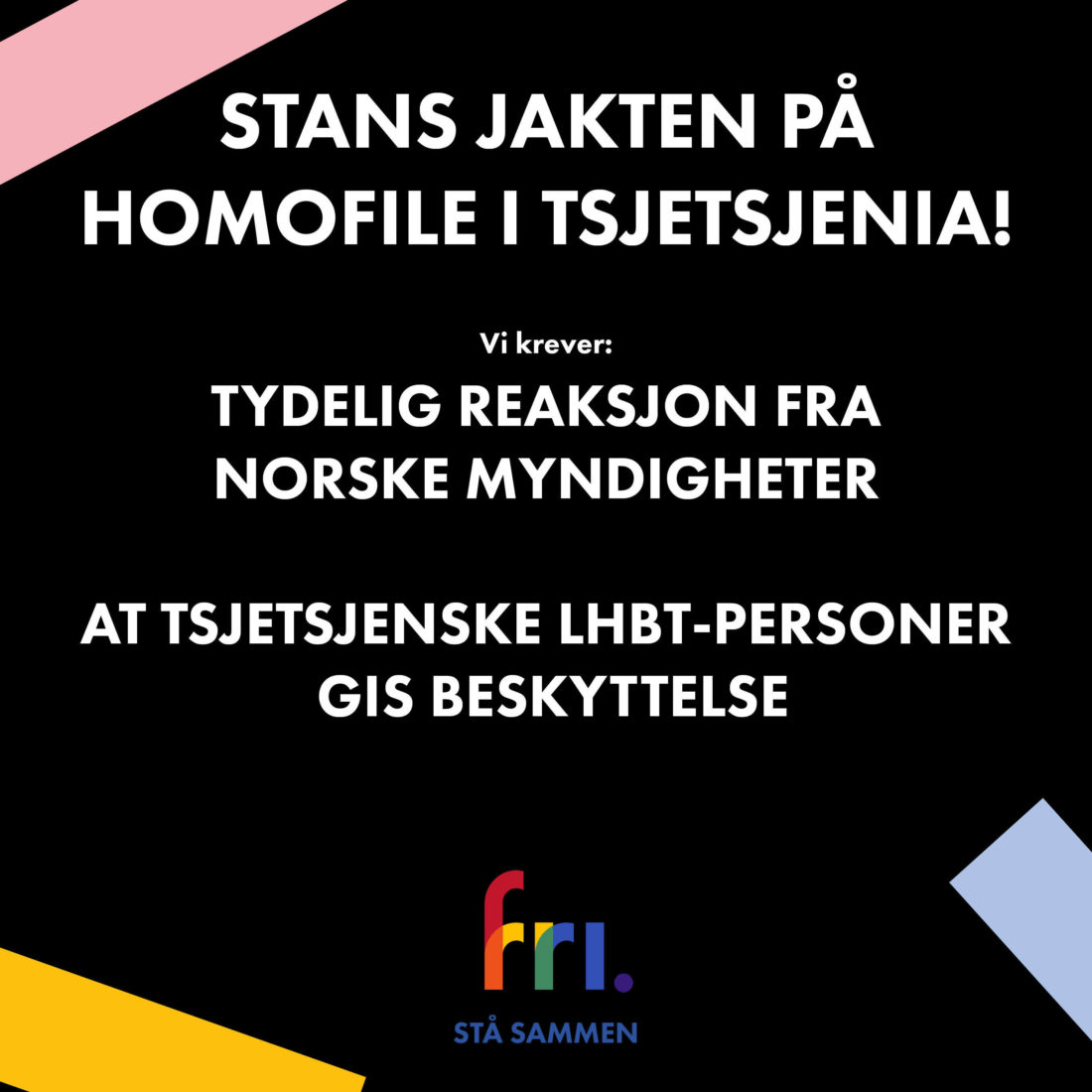 Stans jakten på homofile i Tsjetsjenia